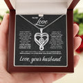 To My Love Forever & Always Heart Necklace