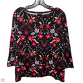 Top 3/4 Sleeve By Ann Taylor In Floral Print, Size: L