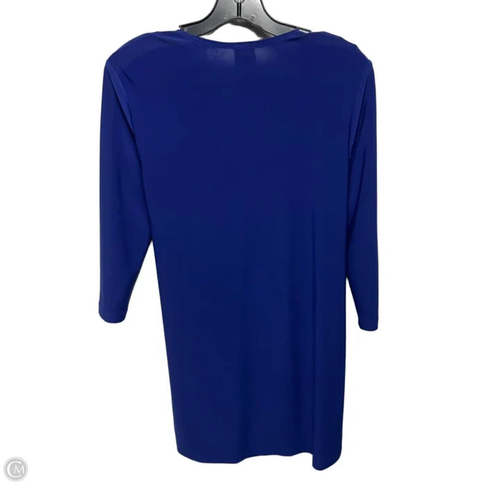 Top 3/4 Sleeve By Clara Sun Woo In Blue, Size: S