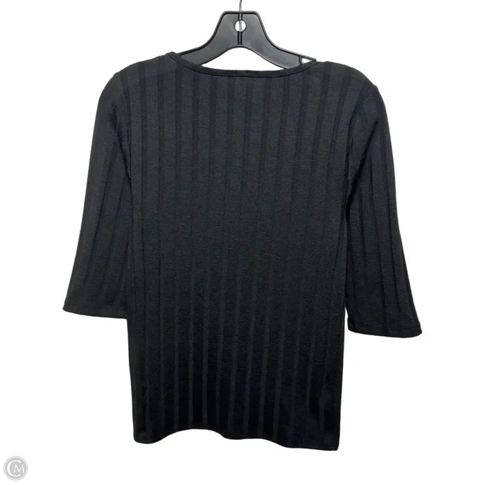 Top 3/4 Sleeve By Free People In Black, Size: L