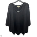 Top 3/4 Sleeve By Jane And Delancey In Black, Size: 3x