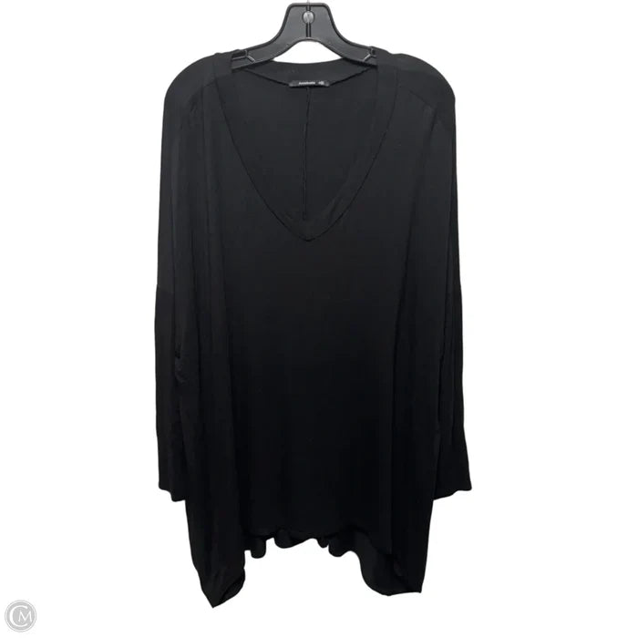 Top Long Sleeve Basic By Annabelle In Black, Size: 2x
