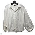 Top Long Sleeve By Ann Taylor In White, Size: M