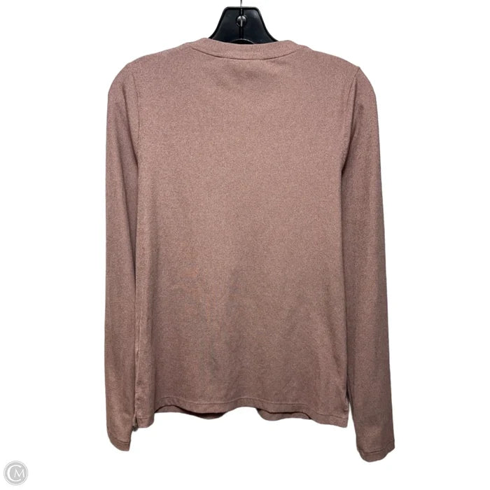 Top Long Sleeve By Athleta In Pink, Size: M
