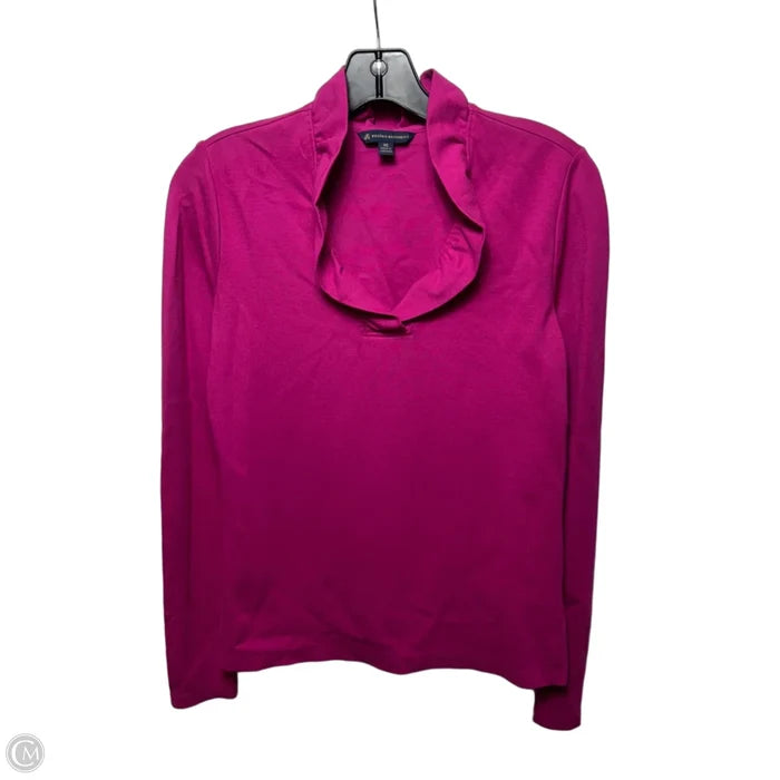 Top Long Sleeve By Brooks Brothers In Pink, Size: Xs