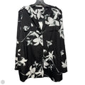 Top Long Sleeve By Calvin Klein In Black & White, Size: 1x