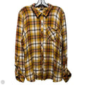 Top Long Sleeve By Cato In Plaid Pattern, Size: Xl