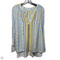 Top Long Sleeve By Crown And Ivy In Blue & Yellow, Size: L