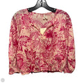Top Long Sleeve By Elan In Floral Print, Size: M