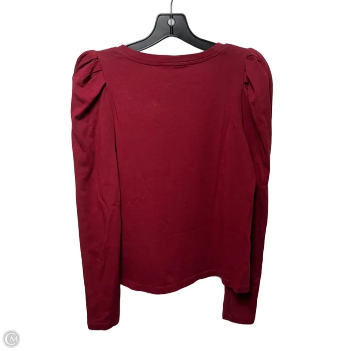 Top Long Sleeve By English Factory In Red, Size: S