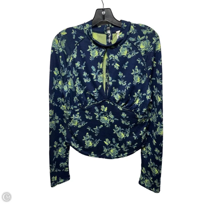 Top Long Sleeve By Free People In Floral Print, Size: L