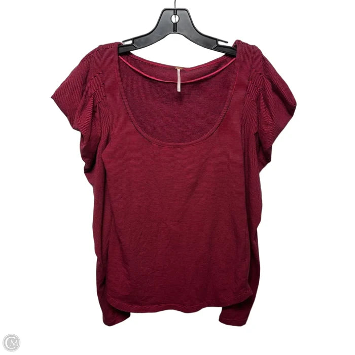 Top Long Sleeve By Free People In Striped Pattern, Size: M