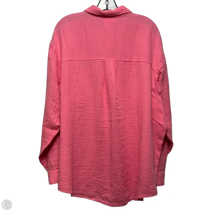 Top Long Sleeve By Gap In Pink, Size: Xl