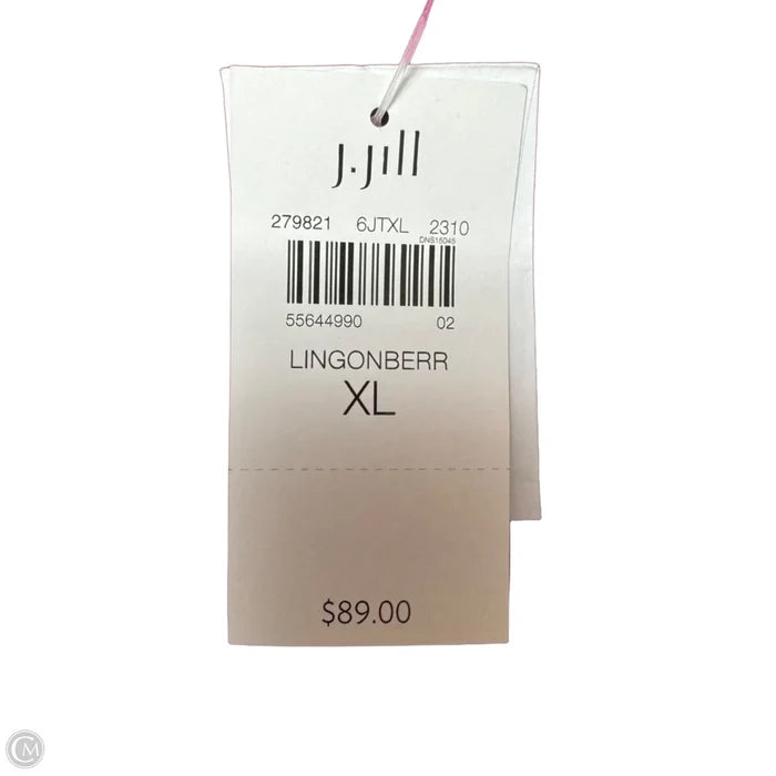 Top Long Sleeve By J. Jill In Pink, Size: Xl