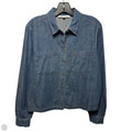 Top Long Sleeve By Jane And Delancey In Blue Denim, Size: M