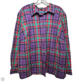 Top Long Sleeve By Lauren By Ralph Lauren In Plaid Pattern, Size: 3x