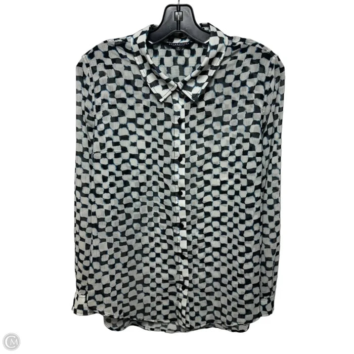 Top Long Sleeve By Liverpool In Tie Dye Print, Size: M