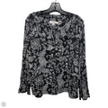 Top Long Sleeve By Loft In Black & White, Size: Xl