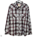 Top Long Sleeve By Panhandle In Plaid Pattern, Size: Xl