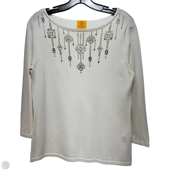 Top Long Sleeve By Ruby Rd In Cream, Size: Mp