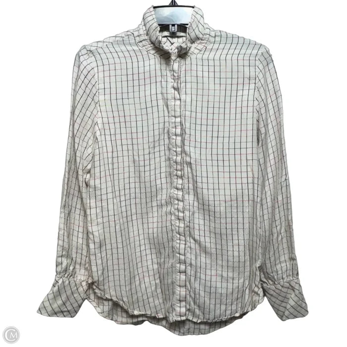 Top Long Sleeve By Scotch & Soda In Checkered Pattern, Size: M