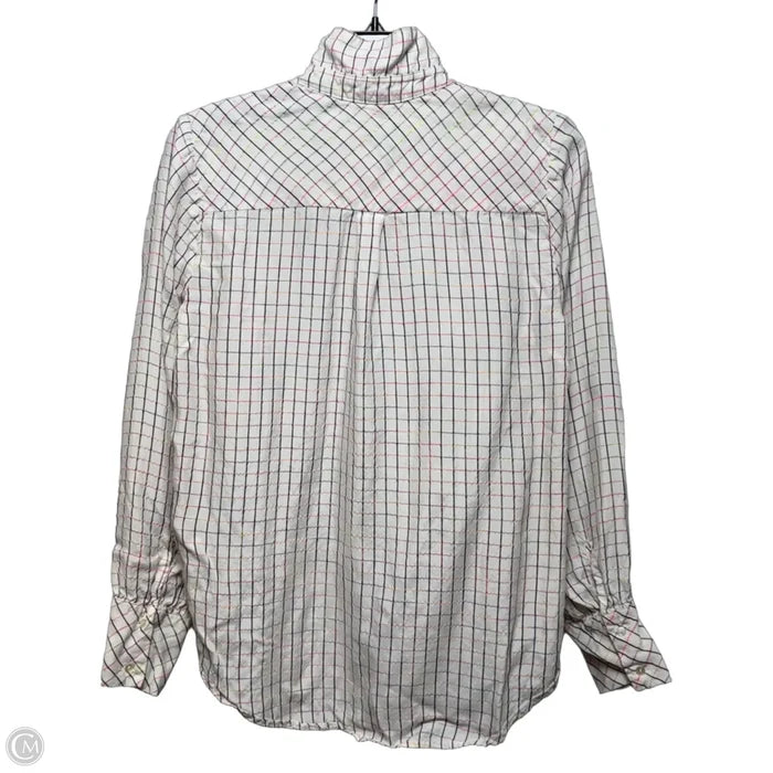 Top Long Sleeve By Scotch & Soda In Checkered Pattern, Size: M