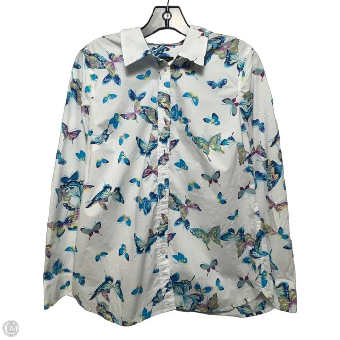 Top Long Sleeve By Talbots In Animal Print, Size: S