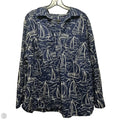 Top Long Sleeve By Talbots In Nautical Print, Size: 2x