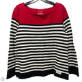 Top Long Sleeve By Talbots In Striped Pattern, Size: M