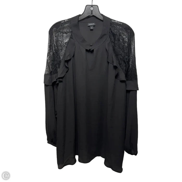 Top Long Sleeve By Torrid In Black, Size: 3x