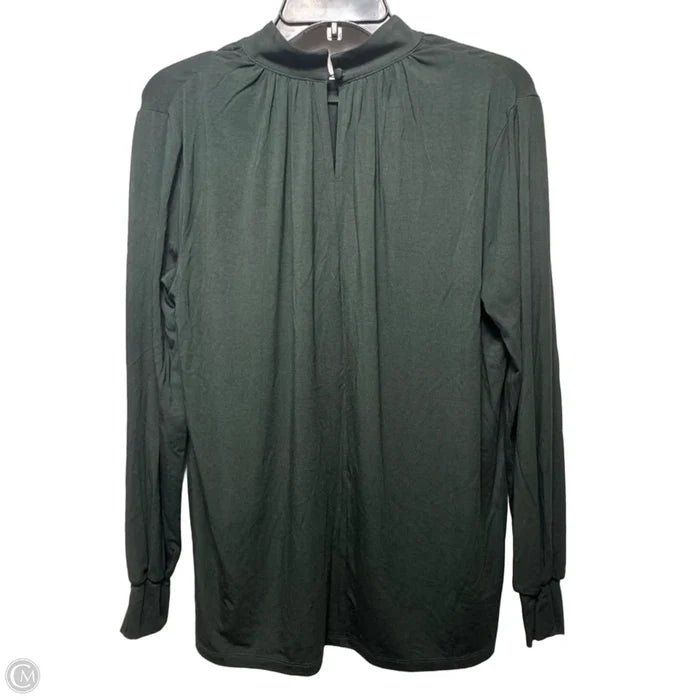 Top Long Sleeve By Up!  In Green, Size: M