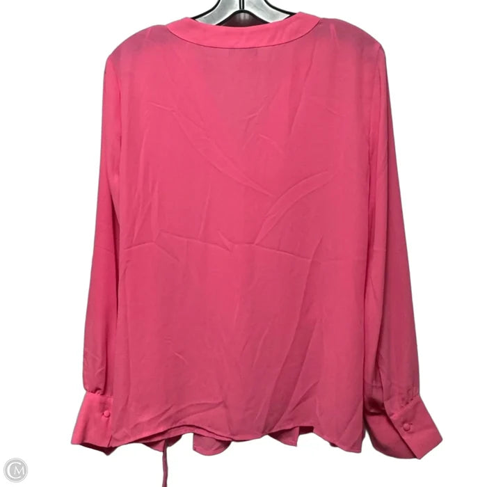 Top Long Sleeve By Vince Camuto In Pink, Size: L