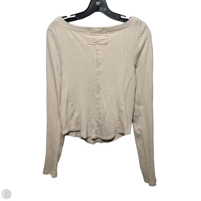 Top Long Sleeve By We The Free In Cream, Size: L