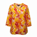 Top Long Sleeve Designer By Lafayette 148 In Floral Print, Size: 2