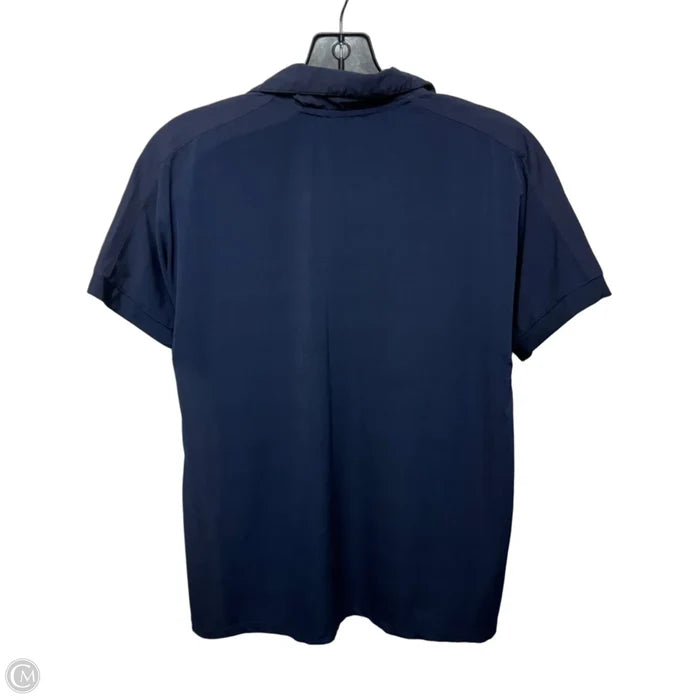 Top Short Sleeve By Anatomie In Navy, Size: L