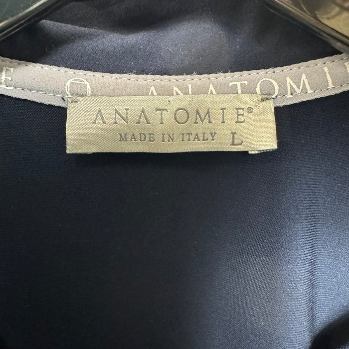 Top Short Sleeve By Anatomie In Navy, Size: L