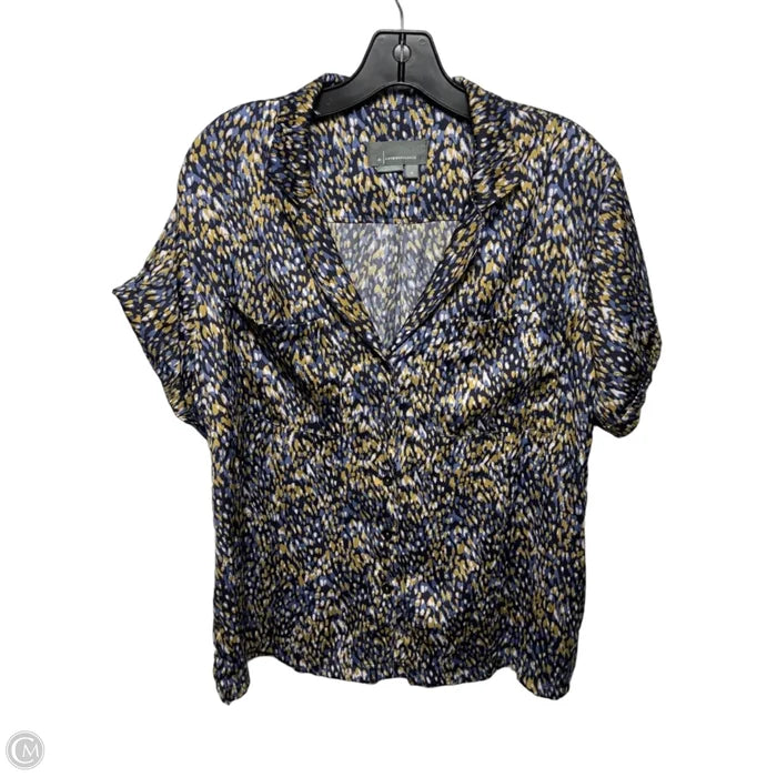 Top Short Sleeve By Anthropologie In Multi-colored, Size: M
