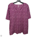 Top Short Sleeve By Croft And Barrow In Purple, Size: 2x