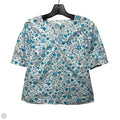 Top Short Sleeve By Draper James In Blue & White, Size: XS