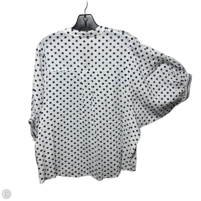 Top Short Sleeve By Easel In Polkadot Pattern, Size: S