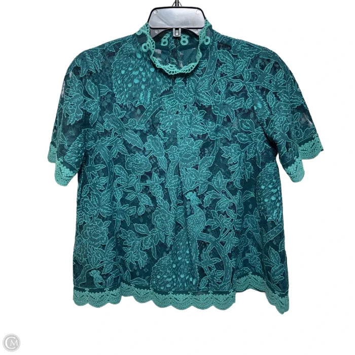 Top Short Sleeve By Hd In Paris In Teal, Size: 2