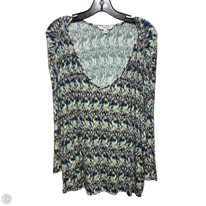 Top Short Sleeve By Liverpool In Multi-colored, Size: 2x