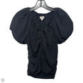 Top Short Sleeve By Loft In Black, Size: M