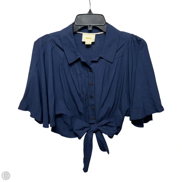 Top Short Sleeve By Maeve In Navy, Size: 0