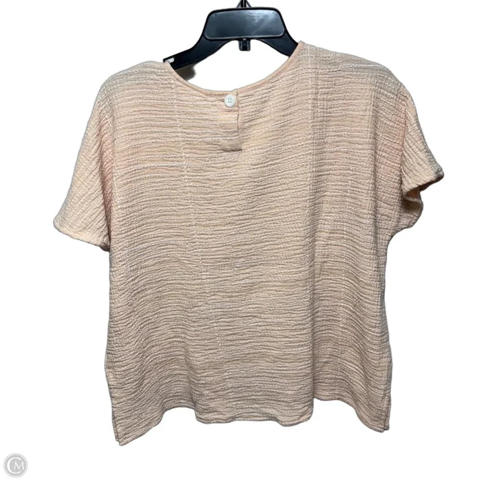 Top Short Sleeve By Pure Jill In Peach, Size: S