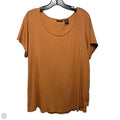 Top Short Sleeve By Tahari In Tan, Size: 2x