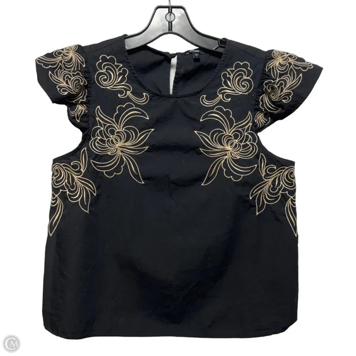 Top Sleeveless By Express In Black & Tan, Size: S