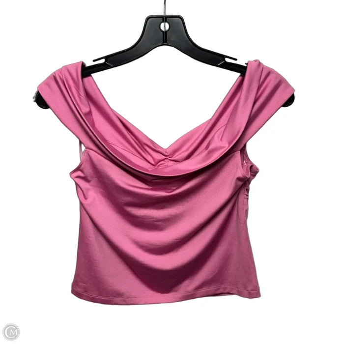Top Sleeveless By GB In Pink, Size: M