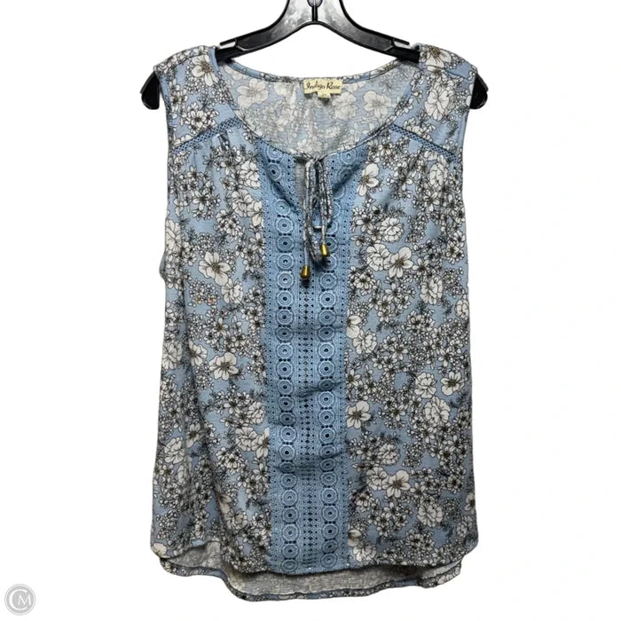 Top Sleeveless By Indigo Rose In Floral Print, Size: 2x
