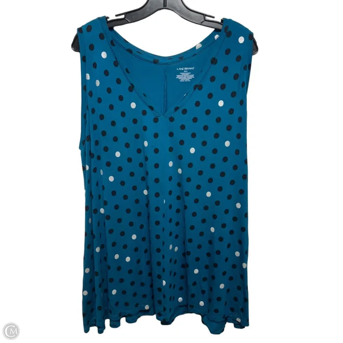 Top Sleeveless By Lane Bryant In Polkadot Pattern, Size: 22